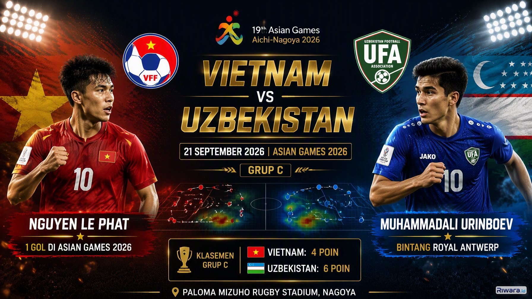 Prediksi Skor dan Statistik Vietnam U23 vs Uzbekistan U23 di Asian Games 2026